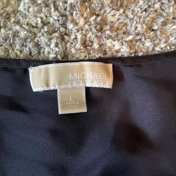 Michael Kors Black and Teal Striped Tank Top - Picture 2 of 3